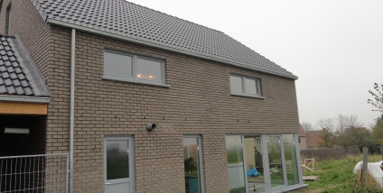 Nieuwbouw in houtskelet te Diksmuide (West-Vlaanderen)